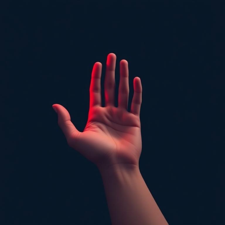 Empty open hand reaching out